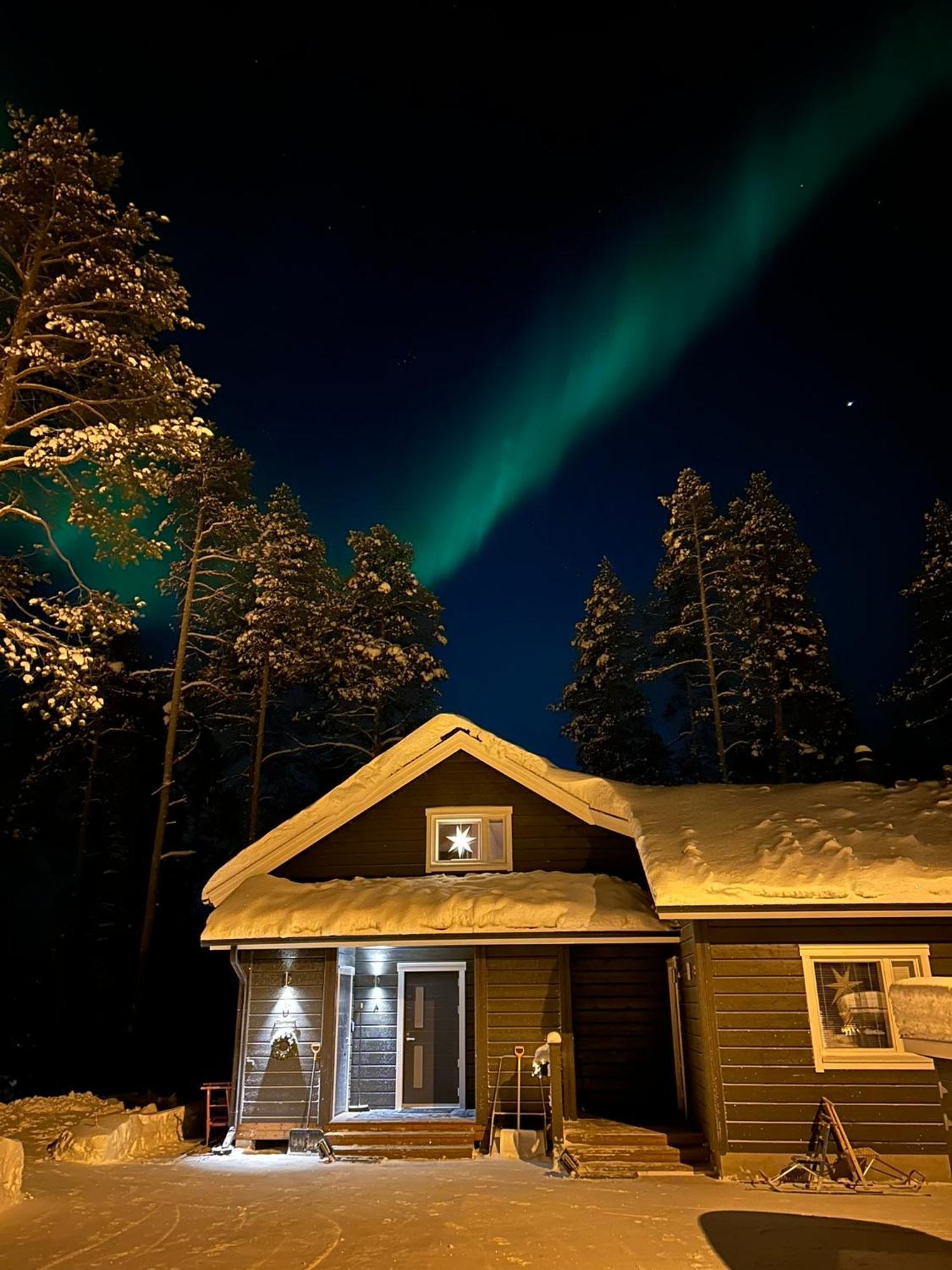 Villa Lumihelmi A & B Akaslompolo Bagian luar foto